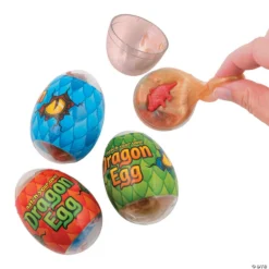 2 1/2" Dinosaur in Slime-Filled Plastic Eggs - 12 Pc.