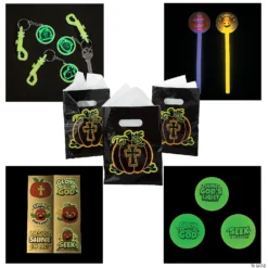 Christian Pumpkin Glow Handout Kit for 48
