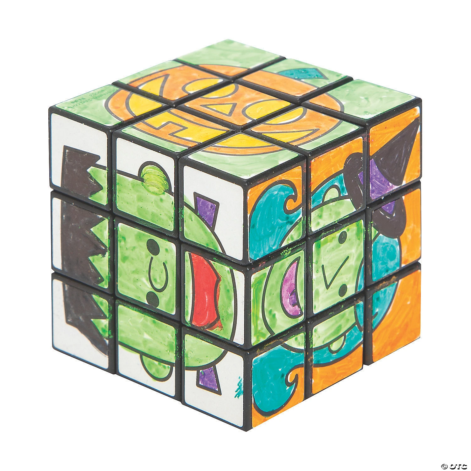 Color Your Own Halloween Mini Puzzle Cubes - 12 Pc. - Image 2