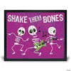Creative Gallery "Shake Them Bones - Purple" 16x20 Puzzle & Puzzle Wall Mount Bundle