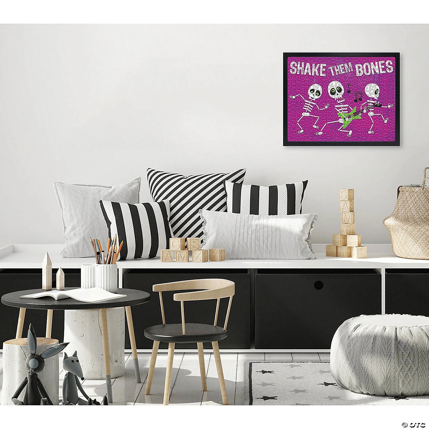 Creative Gallery "Shake Them Bones - Purple" 16x20 Puzzle & Puzzle Wall Mount Bundle - Image 2