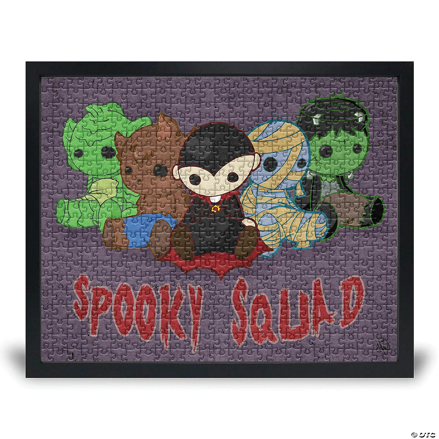 Creative Gallery "Spooky Squad Delta" 16x20 Puzzle & Puzzle Wall Mount Bundle