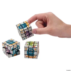 Cute Monster Puzzle Cubes - 12 Pc.