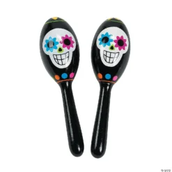 Day of the Dead Maracas - 12 Pc.