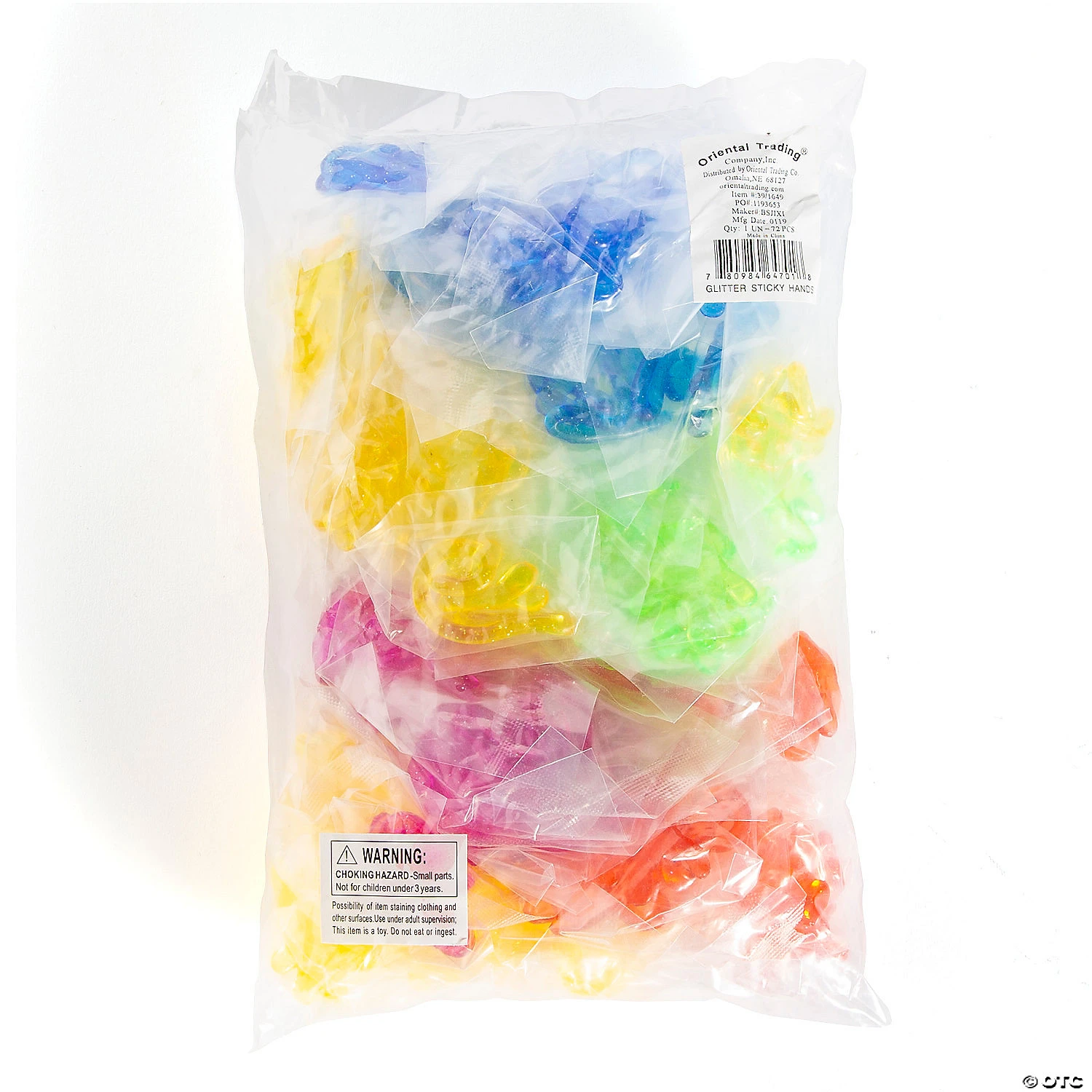 Glitter Sticky Hands - 72 Pc. - Image 3