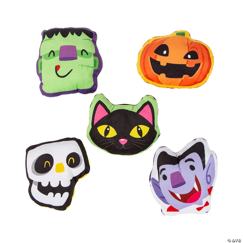 Halloween Flat Plush Assortment - 50 Pc.