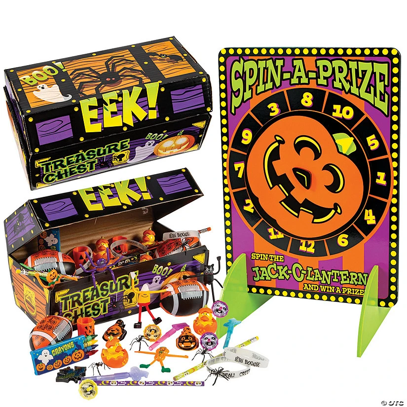 Halloween Game Wheel & Prize Kit - 101 Pc.