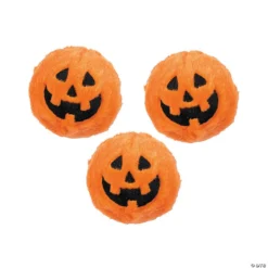 Halloween Jack-O’-Lantern Stuffed Bouncy Balls - 12 Pc.