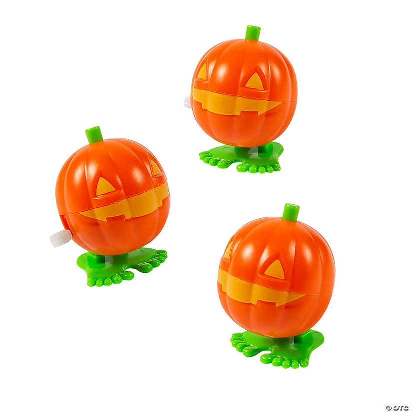 Halloween Jack-O’-Lantern Wind-Ups - 12 Pc.
