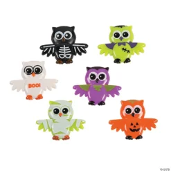 Halloween Owl Characters - 48 Pc.