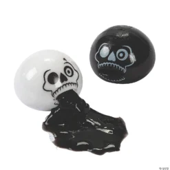 Halloween Slime Sucker Skull Toys - 12 Pc.