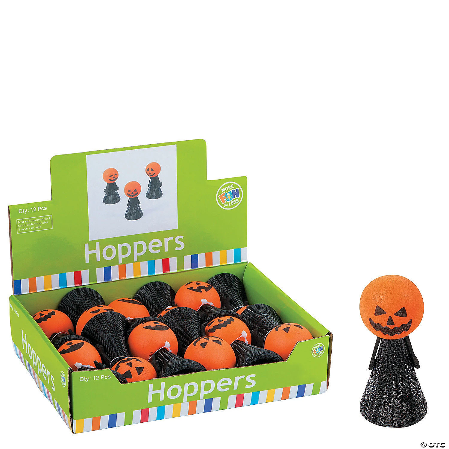Jack-O’-Lantern Hoppers - 12 Pc.