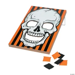 Large Halloween Skull Bean Bag Toss Game