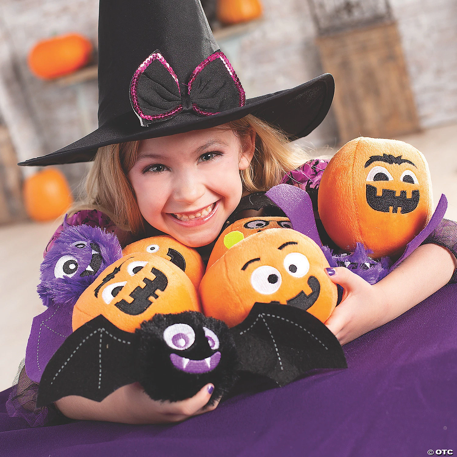 Mini Plush Pumpkins - 12 Pc. - Image 2