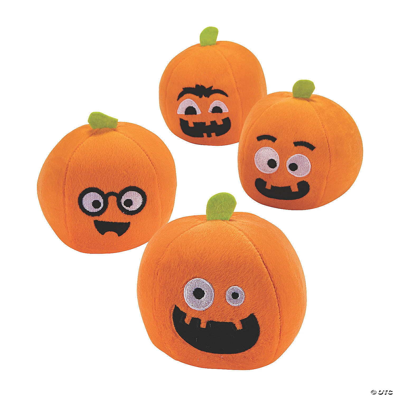 Mini Plush Pumpkins - 12 Pc.