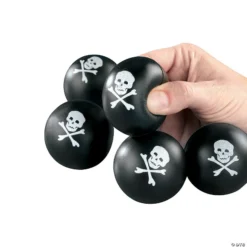 Mini Skull And Crossbones Stress Balls - 24 Pc.