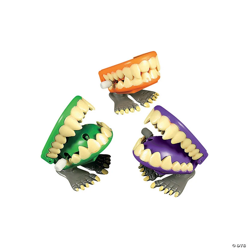Monster Wind-Up Chomping Teeth - 12 Pc.