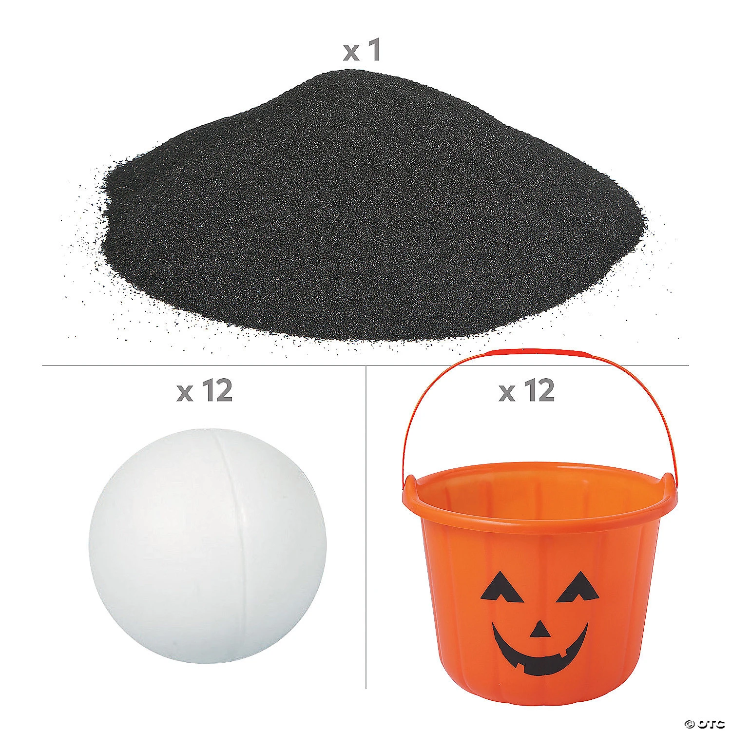 Pumpkin Bucket Ball Game with Sand Kit - 12 Games - Image 2