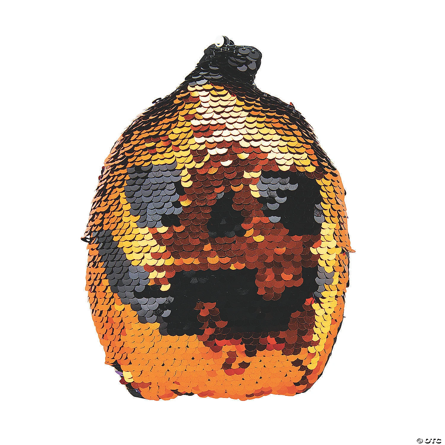 Reversible Sequin Plush Pumpkins - 12 Pc. - Image 2