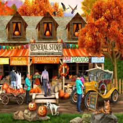 Sunsout Halloween at the General Store 300 pc Jigsaw Puzzle