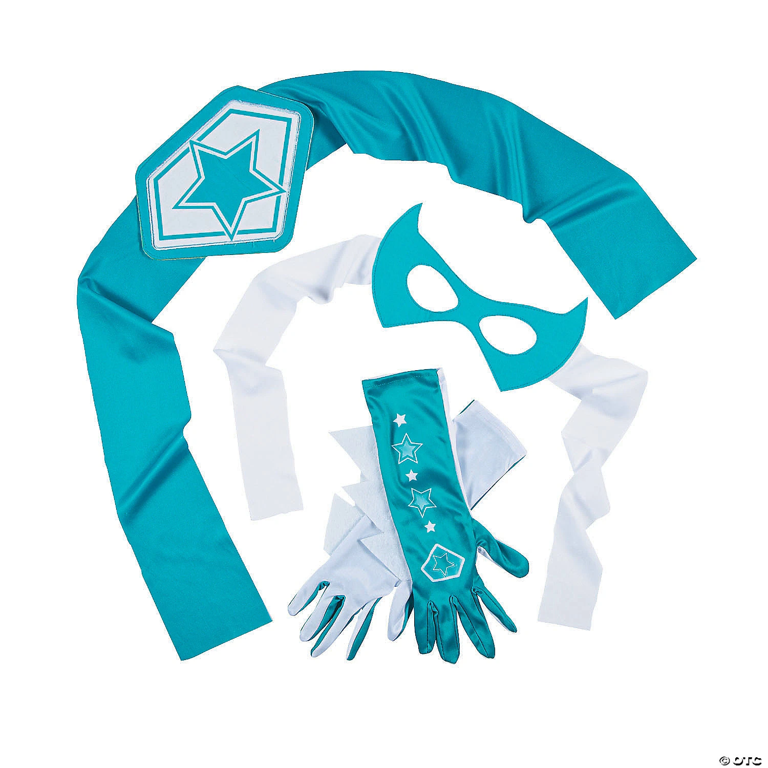 Teal & White Superhero Accessories - 4 Pc. - Image 3