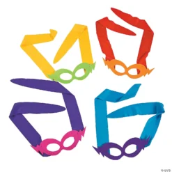 Tie-On Lightning Bolt Masks- 12 Pc.